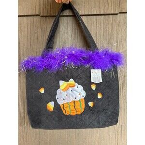 NANTUCKET Candy Corn Cupcake Halloween Handbag NWT (Bx 13)